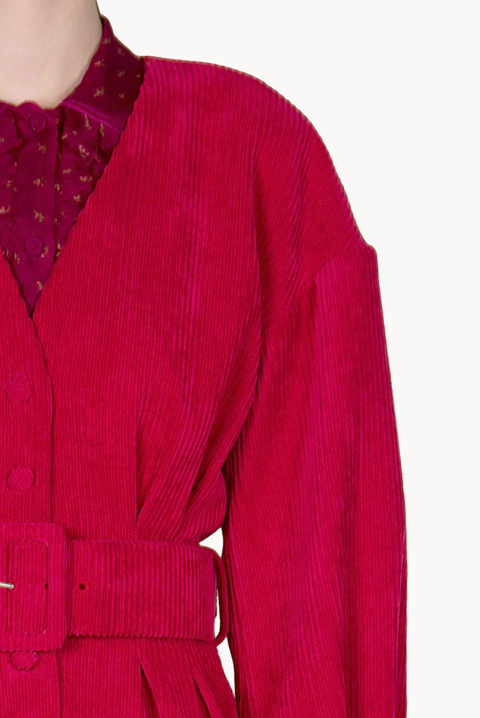 Corduroy Belted Dress