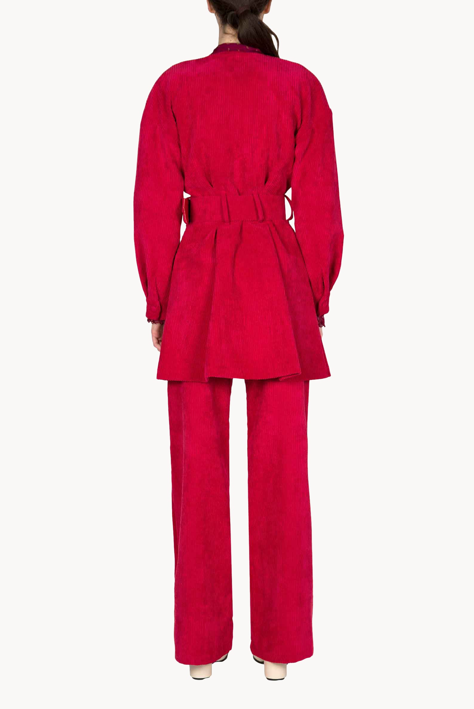 Corduroy Belted Dress