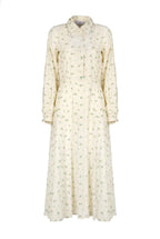 Cotton Printed Flower Jacquard Dress