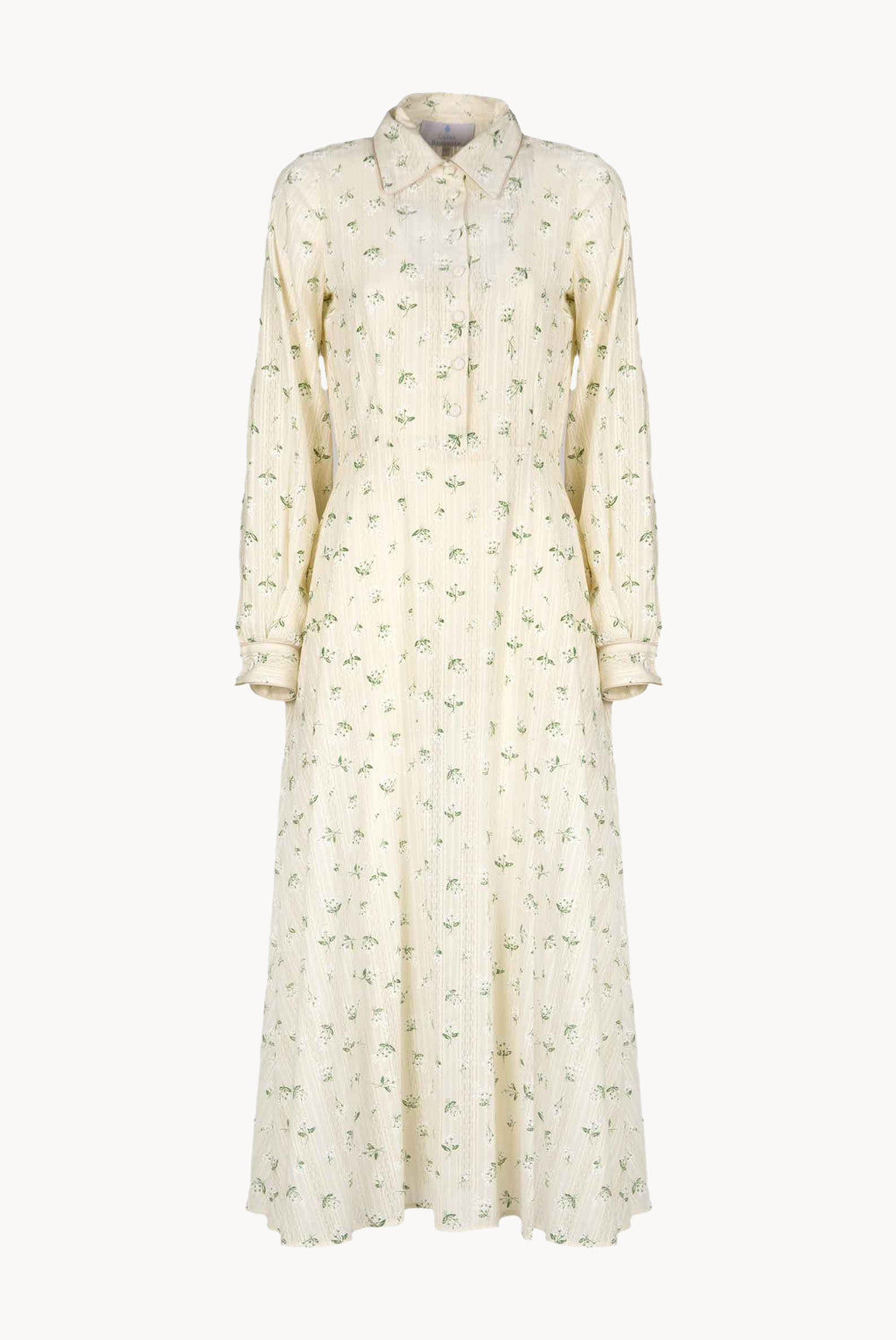 Cotton Printed Flower Jacquard Dress
