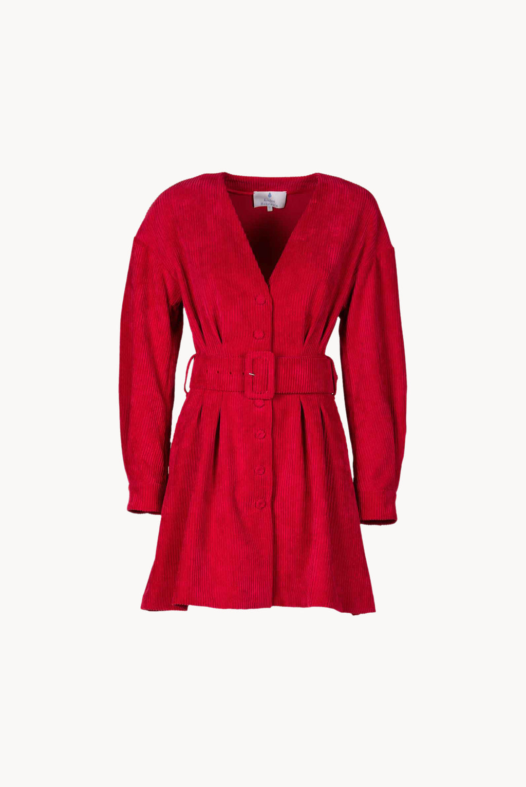 Corduroy Belted Dress