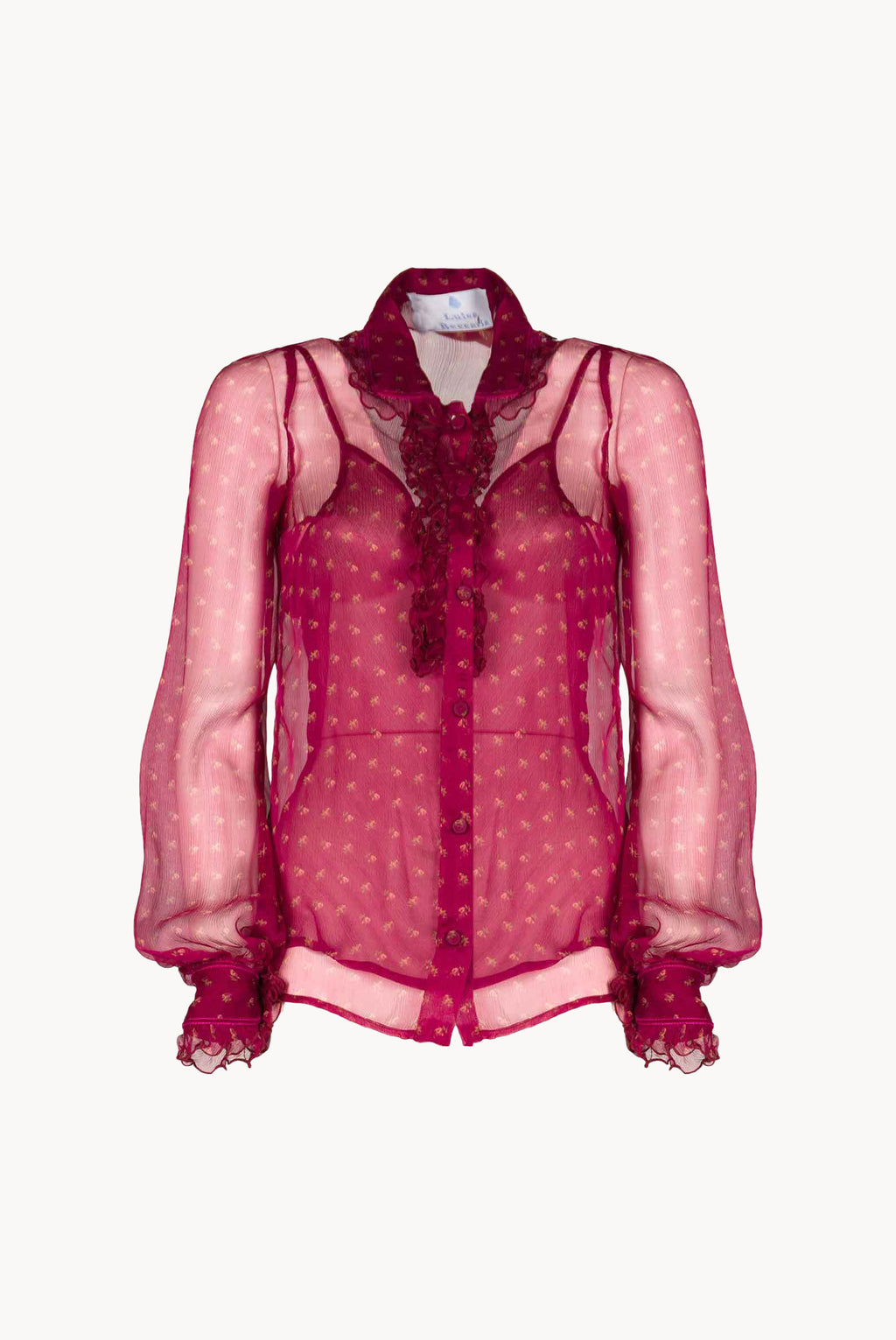 Vintage Buds Chiffon Crepone Shirt