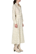 Cotton Printed Flower Jacquard Dress