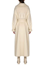 Cappotto maxi bianco di lana