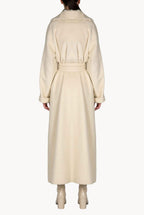 Cappotto maxi bianco di lana
