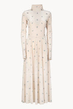 Long Velvet Turtleneck Dress