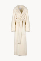 Cappotto maxi bianco di lana