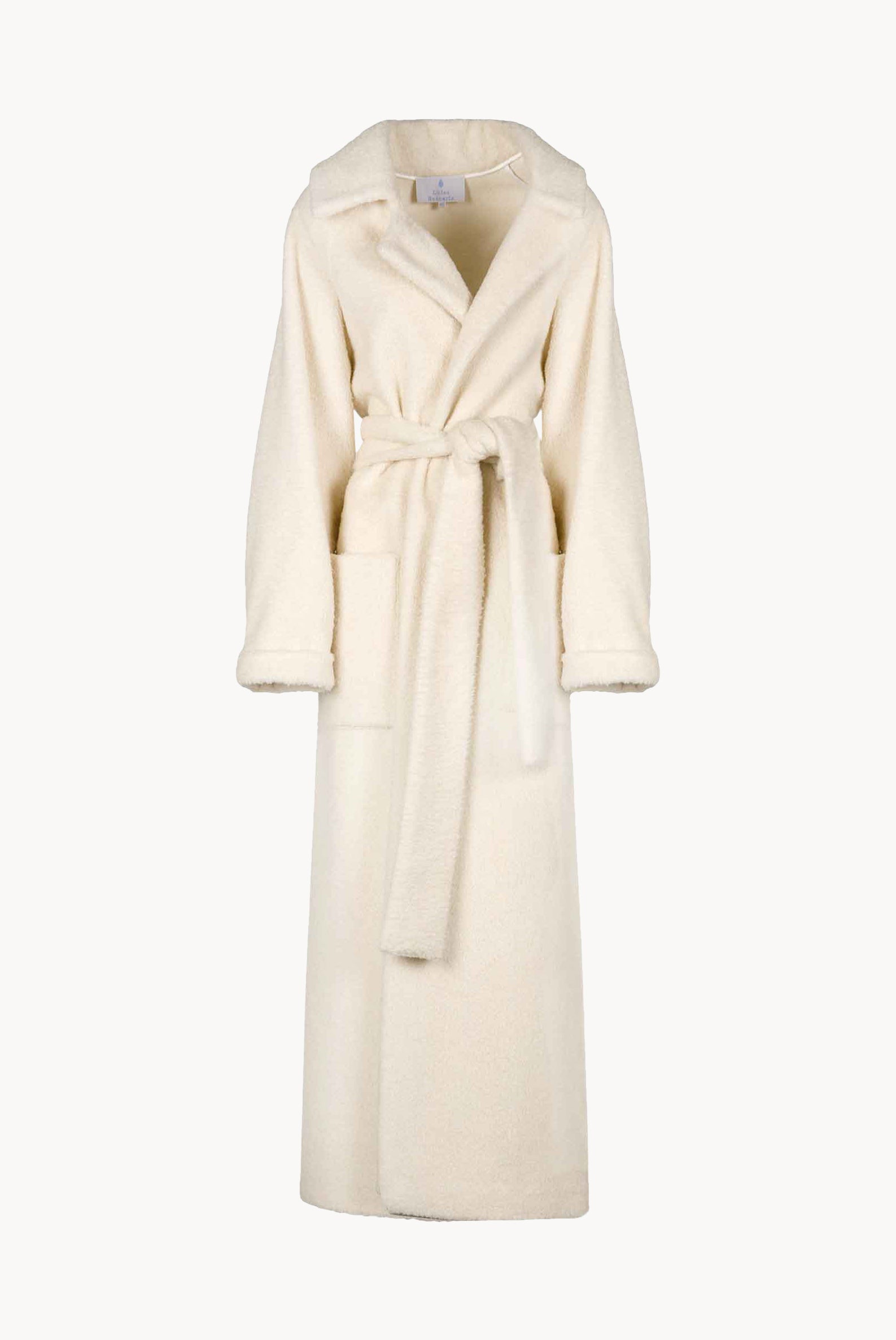 Cappotto maxi bianco di lana