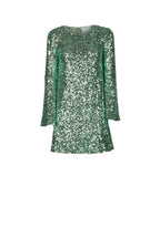 Minidress di paillettes menta
