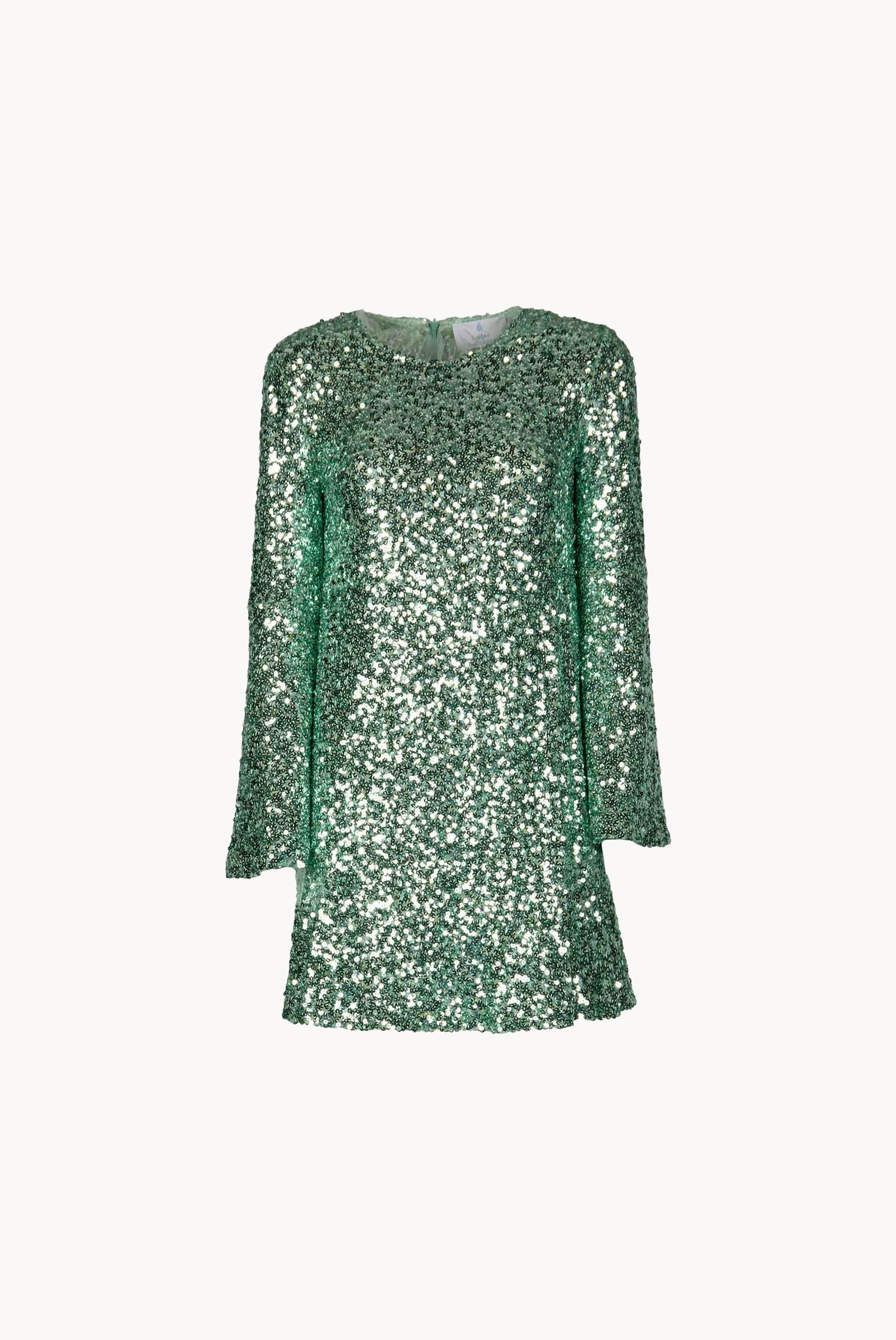 Minidress di paillettes menta