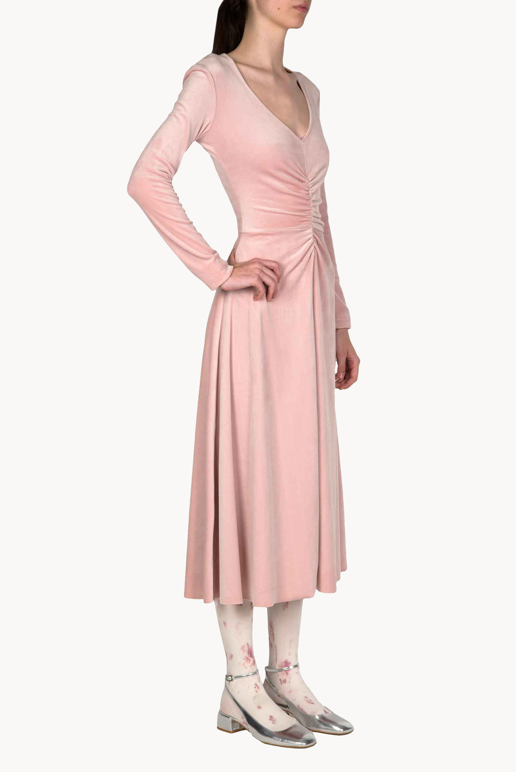 Ruffled Midi Dress
