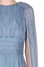 Abito Maxi in Chiffon di Seta Winter Garden