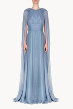 Abito Maxi in Chiffon di Seta Winter Garden