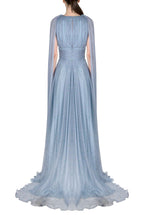 Abito Maxi in Chiffon di Seta Winter Garden