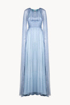 Abito Maxi in Chiffon di Seta Winter Garden