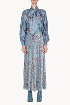 Flower Storm Printed Dèvorè Skirt