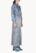 Camicia Flower Storm con dettaglio a fiocco