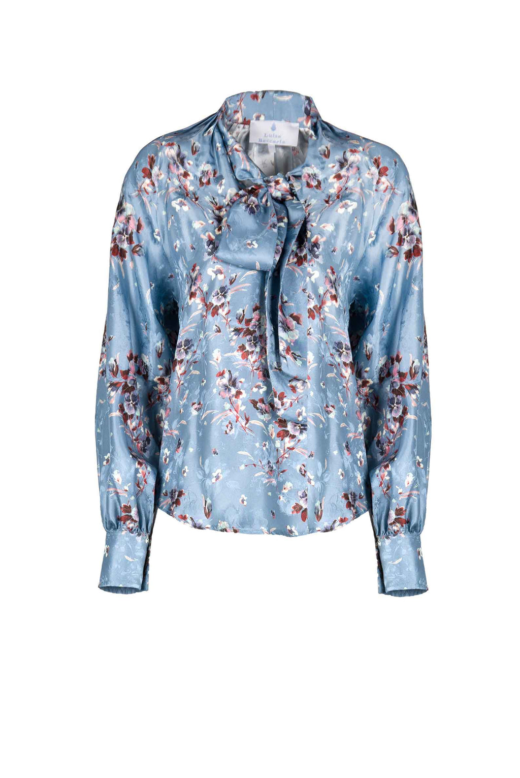 Camicia Flower Storm con dettaglio a fiocco