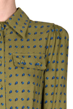 Vintage Buds Printed Chemisier Dress
