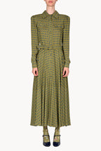 Vintage Buds Printed Chemisier Dress
