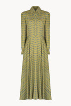 Vintage Buds Printed Chemisier Dress