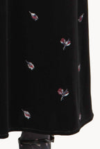 Abito Winter Garden ricamato con smock