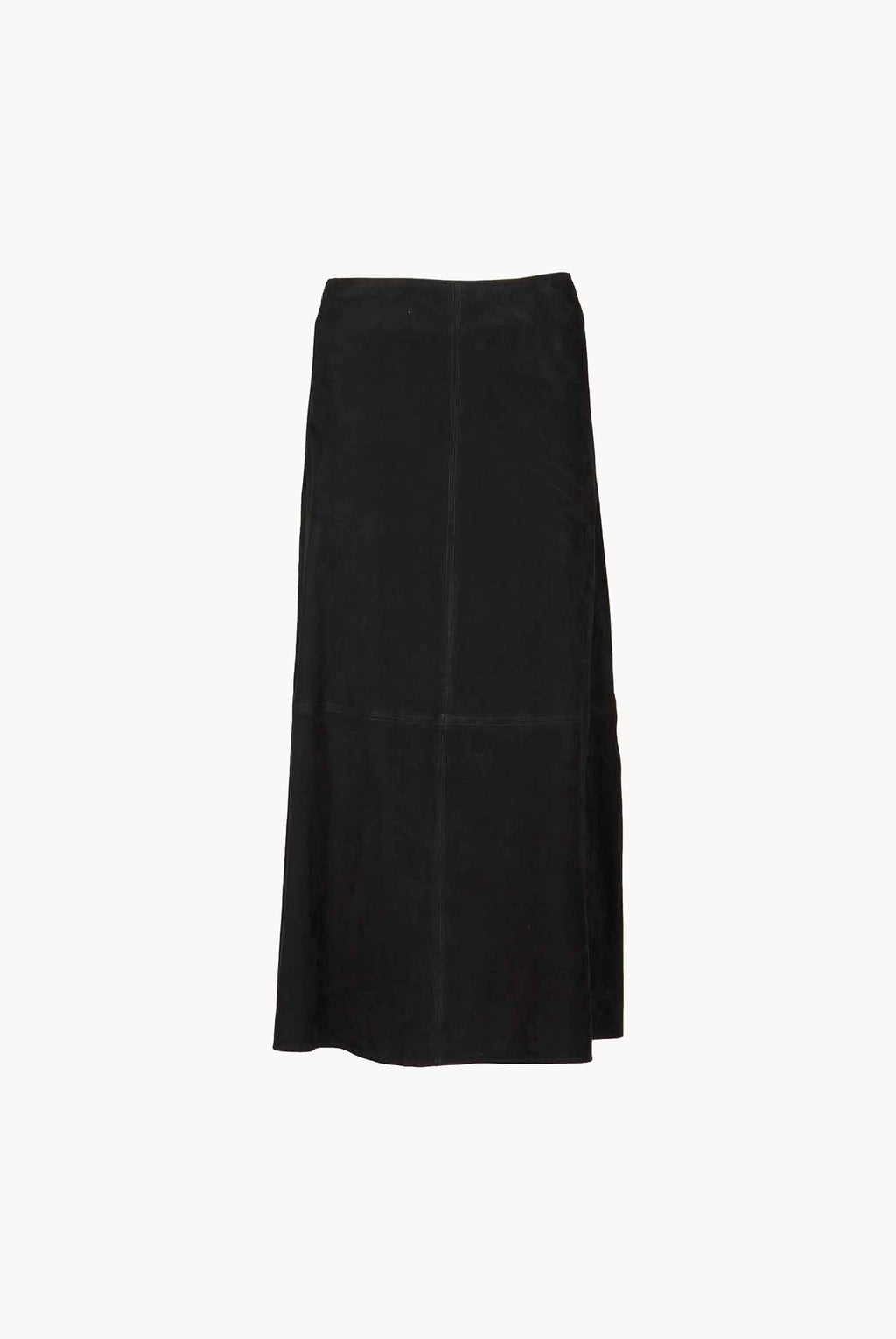 Black Suede Midi Skirt