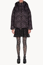 Piumino nero stampato Winter Garden