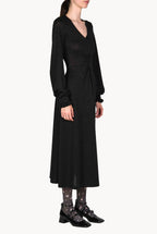 Black Jersey Lurex Dress