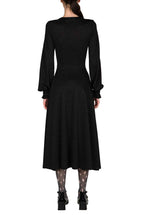 Abito in jersey lurex nero