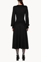 Black Jersey Lurex Dress