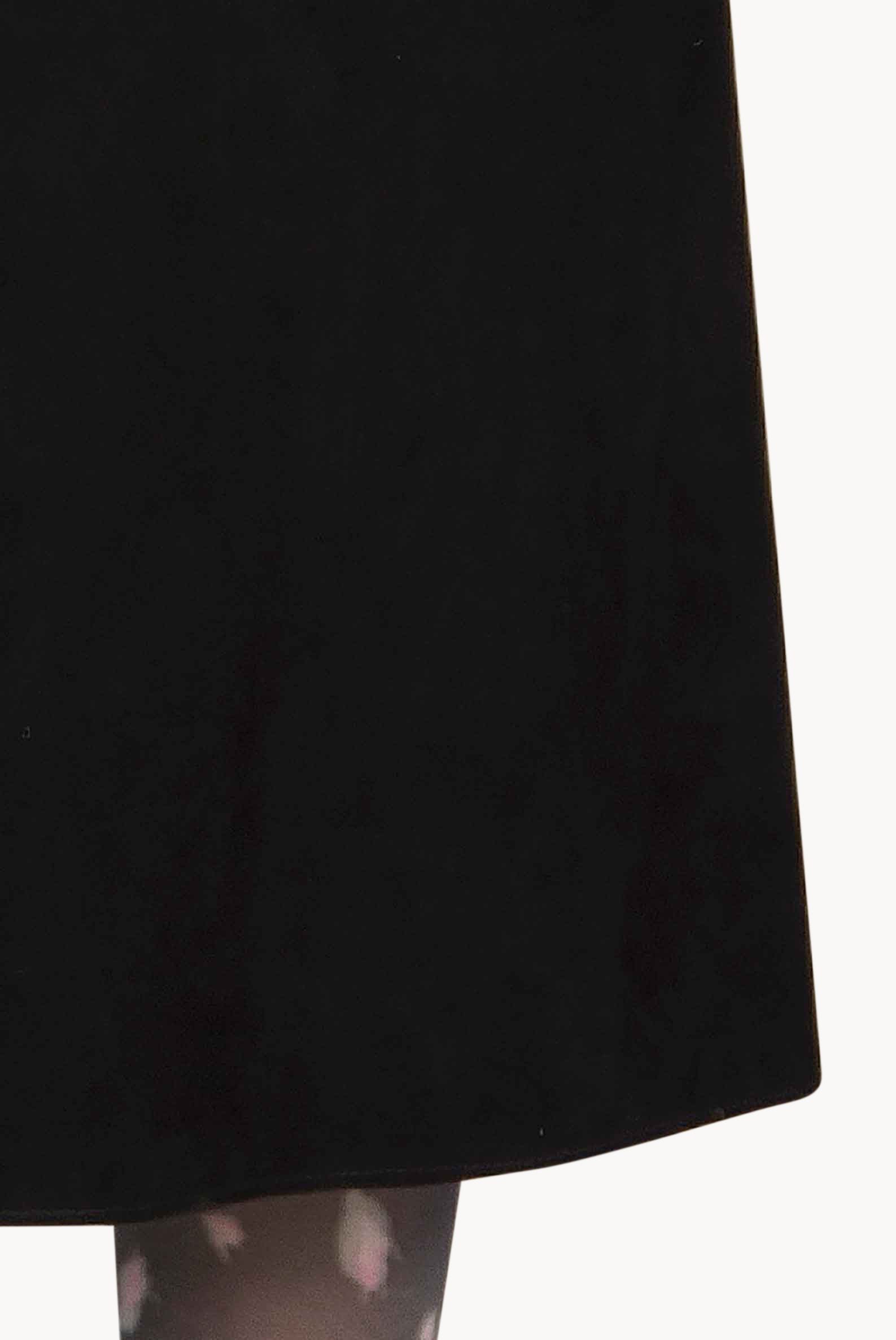 Black Suede Midi Skirt