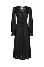 Abito in jersey lurex nero