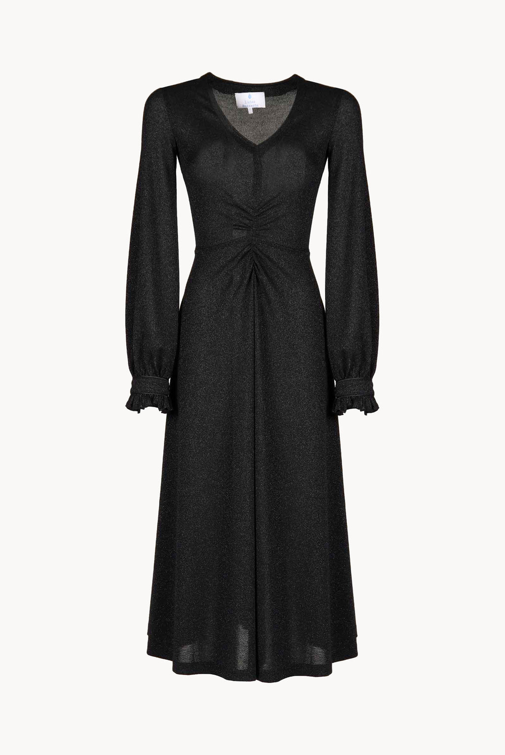 Black Jersey Lurex Dress
