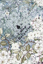Sciarpa di seta stampata con fiori sfumati
