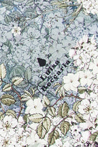 Sciarpa di seta stampata con fiori sfumati