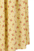 Abito in Cotone a Righe con Rose