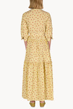 Striped Roses Cotton Dress