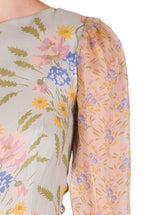 Abito in Georgette Stampata Blooming Mirage