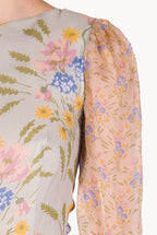 Blooming Mirage Printed Georgette Dress