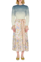 Maglione Sfumato Blu in Mohair