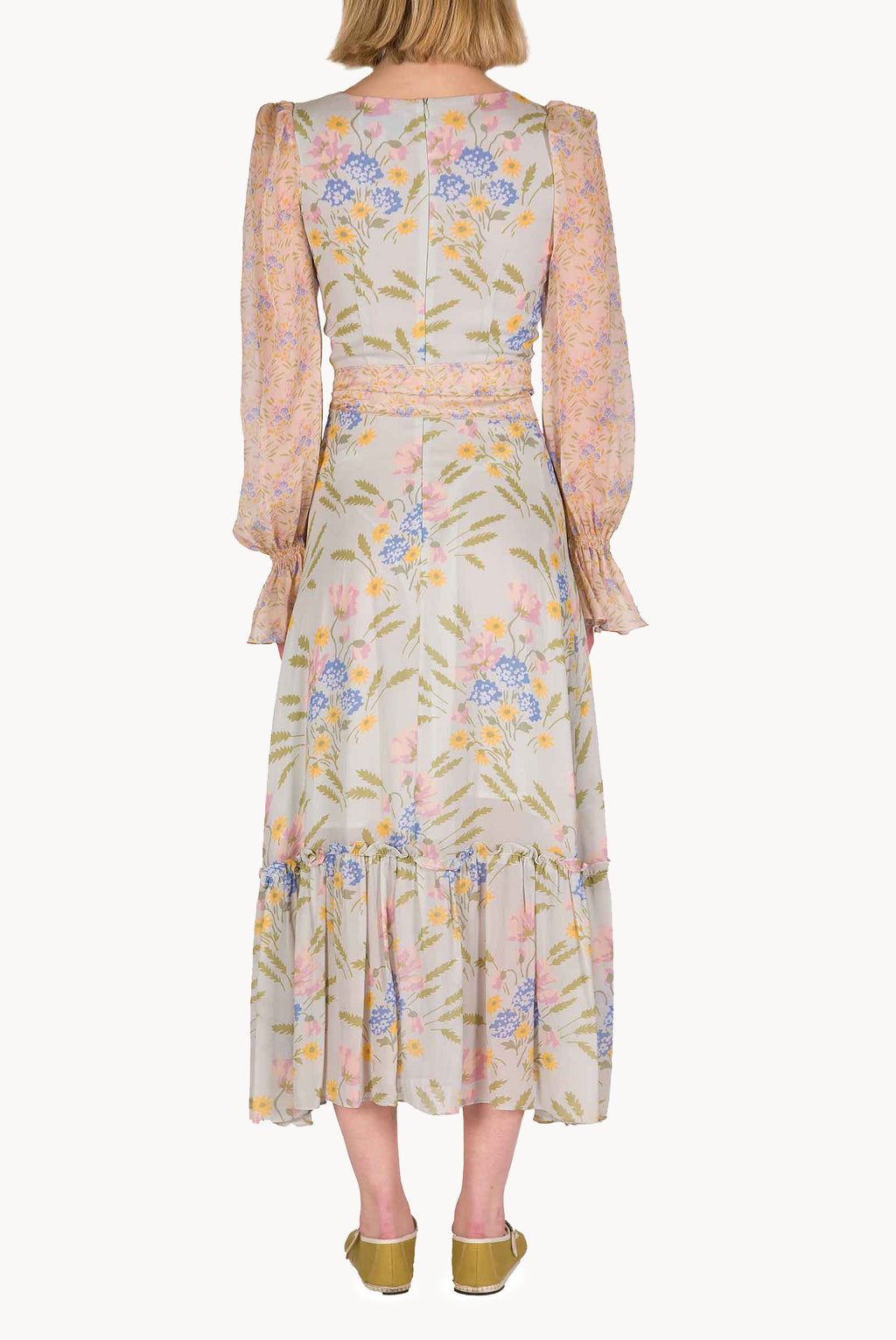Blooming Mirage Printed Georgette Dress