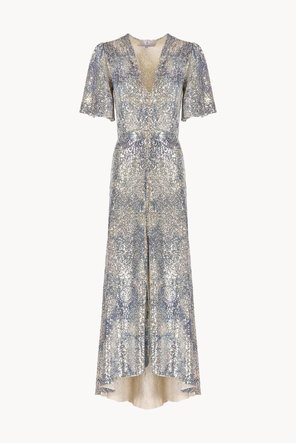 Marble Sequin Bottoncino Dress