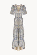 Marble Sequin Bottoncino Dress
