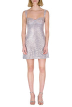 Mini Abito Bustier con Paillettes