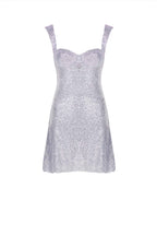 Mini Abito Bustier con Paillettes