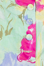 Shorts in Cotone Floreale con Fiori Astratti