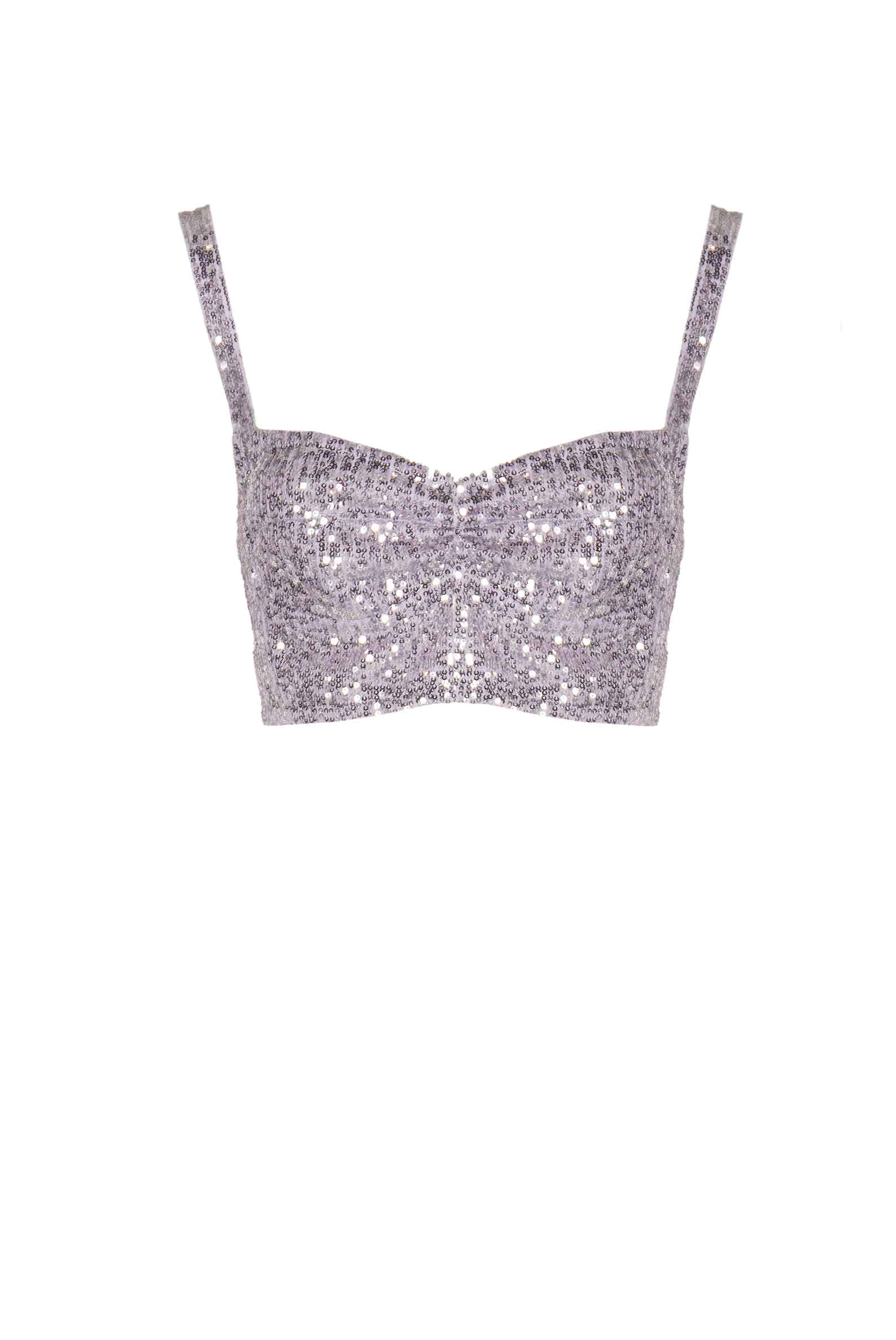 Reggiseno con Paillettes Lilla