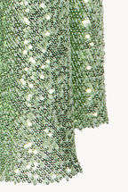 Gonna con Paillettes Verde Salvia