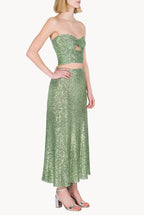 Sage Green Sequin Top